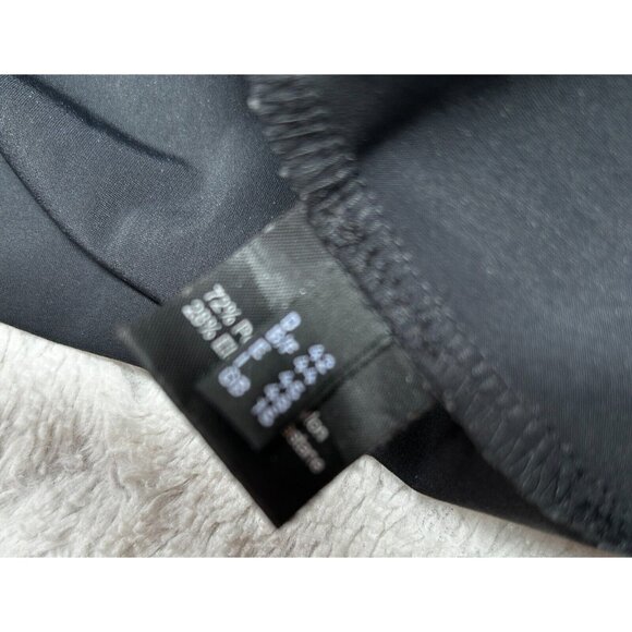 Sonja Marohn Women Scoop Neck Ruched Top Blouse Size 42 Black 3/4 Sleeve Stretch - Picture 4 of 10